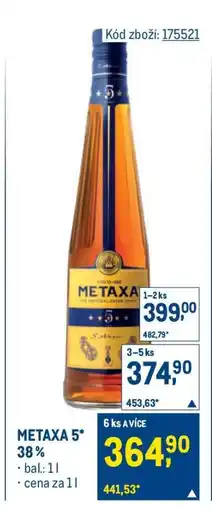Makro Metaxa 5 nabídka