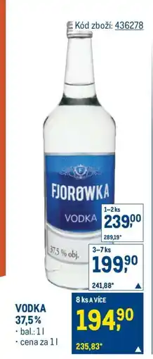 Makro FJOROWKA VODKA nabídka