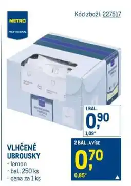 Makro Vlhčené ubrousky nabídka