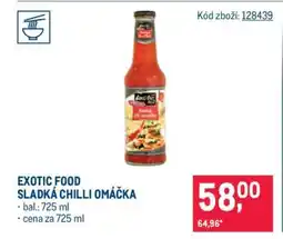 Makro Exotic Food sladká chilli omáčka nabídka