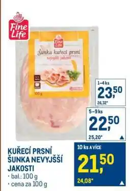 Makro KUŘECÍ PRSNÍ ŠUNKA NEJVYŠŠÍ JAKOSTI nabídka