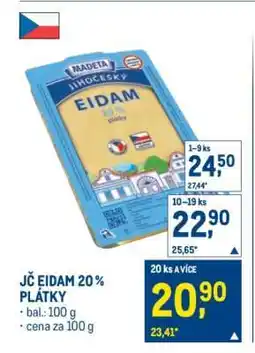 Makro JČ EIDAM 20 % PLÁTKY nabídka