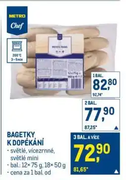 Makro Bagetky k dopékání nabídka