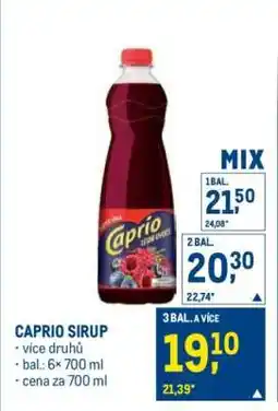 Makro Caprio Sirup nabídka