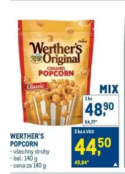 Makro WERTHER‘S Popcorn nabídka