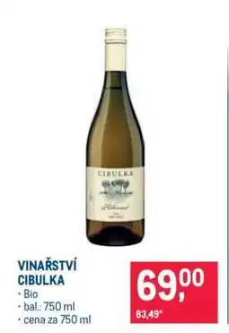 Makro Vinařství Cibulka nabídka