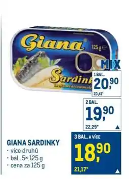 Makro Giana Sardinky nabídka