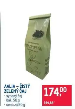 Makro AALIA – ČISTÝ ZELENÝ ČAJ nabídka