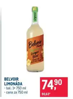 Makro Belvoir limonáda nabídka