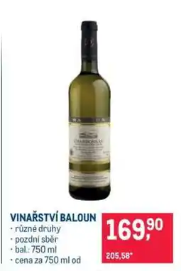 Makro Vinařství Baloun nabídka