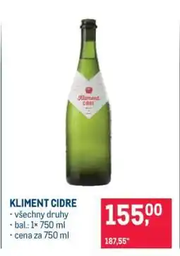 Makro Kliment Cidre nabídka