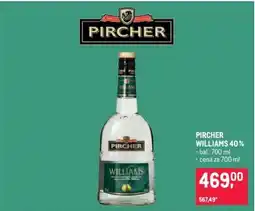 Makro Pircher Williams 40 % nabídka
