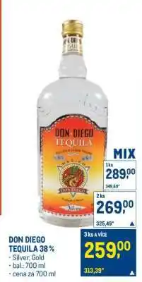 Makro DON DIEGO TEQUILA 38 % nabídka