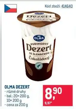 Makro Olma Dezert nabídka