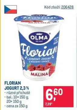 Makro Florian jogurt 2,3 % nabídka
