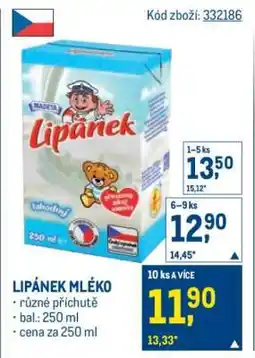 Makro Lipánek mléko nabídka