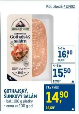 Makro GOTHAJSKÝ, ŠUNKOVÝ SALÁM nabídka