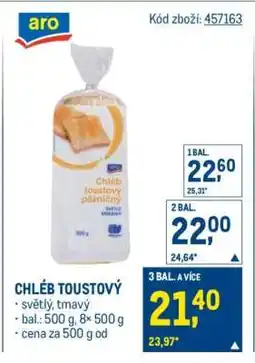 Makro Chléb toustový nabídka