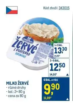 Makro Milko žervé nabídka