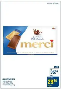 Makro Merci Čokoláda nabídka