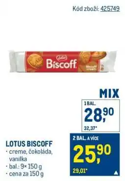 Makro Lotus Biscoff nabídka