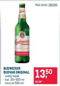 Makro Budweiser Budvar original nabídka