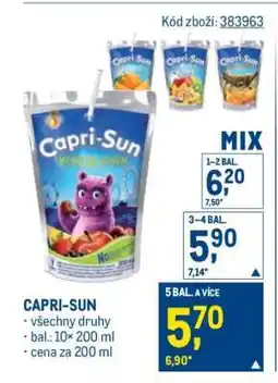 Makro Capri Sun nabídka