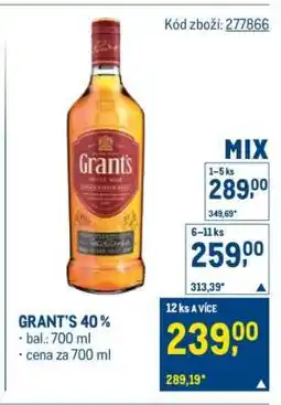 Makro Grant’s 40 % nabídka