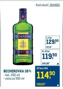 Makro Becherovka 38 % nabídka