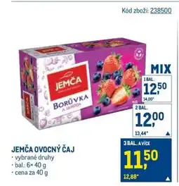Makro Jemča ovocný čaj nabídka