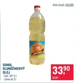 Makro Sunol slunečnicový olej nabídka