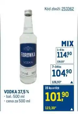 Makro Vodka 37,5 % nabídka