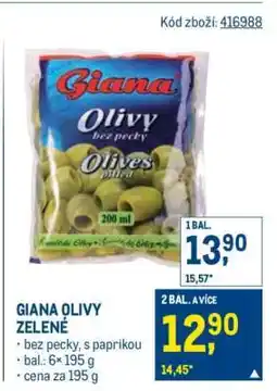 Makro Giana Olivy zelené nabídka