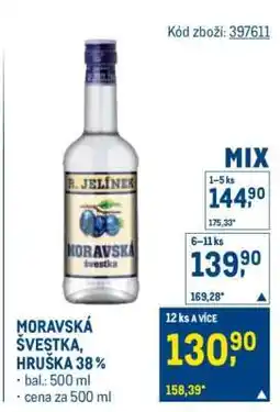 Makro MORAVSKÁ ŠVESTKA, HRUŠKA 38 % nabídka