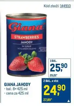 Makro Giana Jahody nabídka