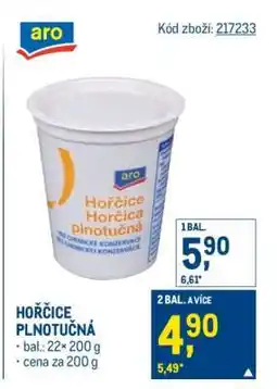 Makro Hořčice plnotučná nabídka