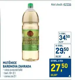 Makro MUŤENICE BARONOVA ZAHRADA nabídka