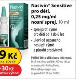 Dr. Max NasivinⓇ Sensitive pro děti, 0,25 mg/ml nosní sprej nabídka