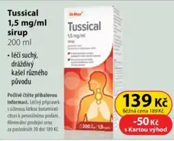 Dr. Max Tussical 1,5 mg/ml sirup nabídka