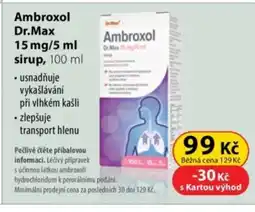 Dr. Max Ambroxol Dr.Max 15 mg/5 ml sirup nabídka