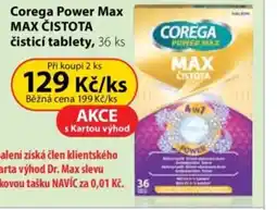 Dr. Max Corega Power Max Čistota čisticí tablety nabídka