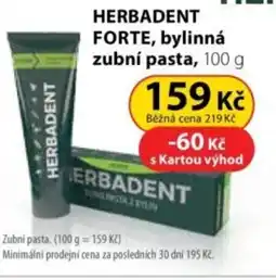 Dr. Max HERBADENT Forte, bylinná zubní pasta nabídka