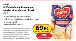 Dr. Max Hami Mléčná kaše na dobrou noc krupicová banánová s broskví nabídka