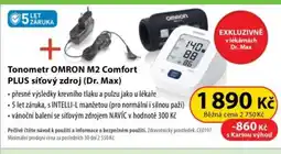 Dr. Max Tonometr OMRON M2 Comfort PLUS síťový zdroj (Dr. Max) nabídka