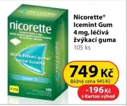 Dr. Max Nicorette® Icemint Gum 4 mg, léčivá žvýkací guma nabídka