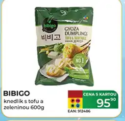 Tamda Foods BIBIGO knedlík s tofu a zeleninou nabídka