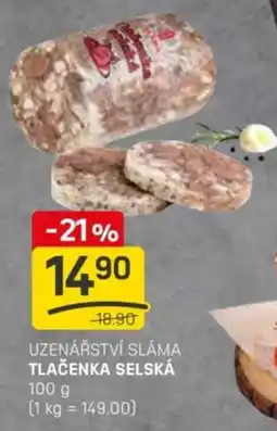 Flop Uzenářství sláma tlačenka selská nabídka