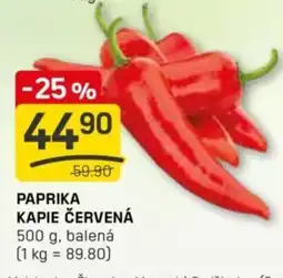 Flop Paprika kapie červená nabídka