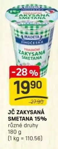 Flop Madeta Jč zakysaná smetana 15% nabídka