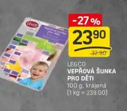 Flop Le&co vepřová šunka pro děti nabídka